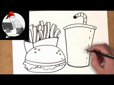 رسومات تلوين عن الغذاء الصحي والغير صحي