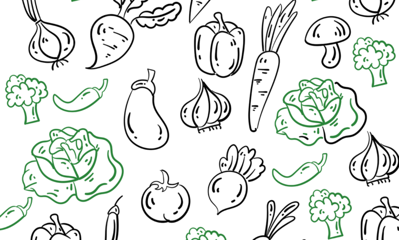 رسم عن الصحة والغذاء