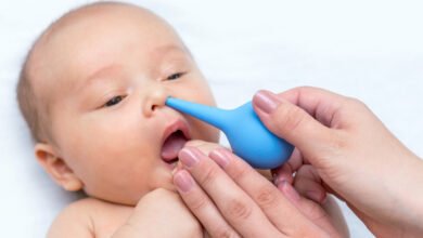 علاج السداد الأنف عند الأطفال وقت النوم