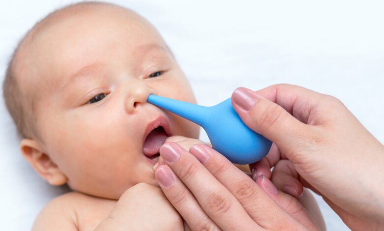 علاج السداد الأنف عند الأطفال وقت النوم