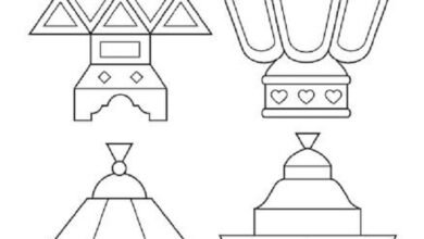 رسومات عن شهر رمضان للأطفال جاهزة للتلوين