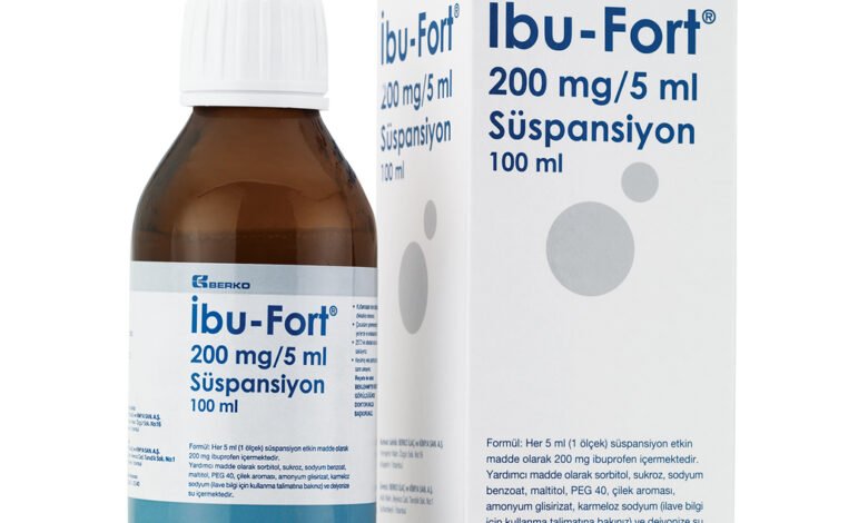 لماذا يستخدم ibu-fort 200mg/5ml süspansiyon