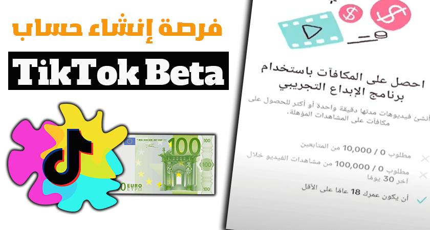 كيف تبدأ الربح من التيك توك بيتا في البلد العربي؟ TikTok beta AR