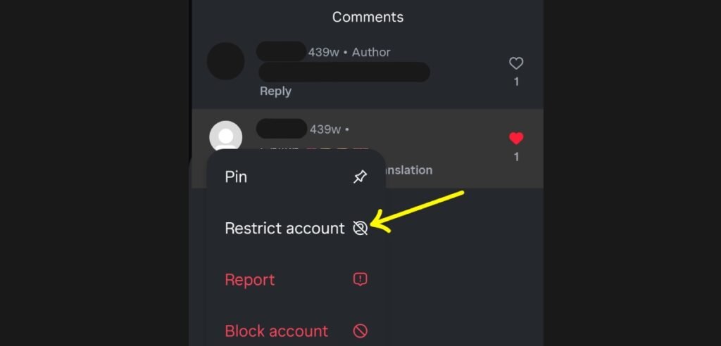 كيفية عمل restrict في انستغرام.