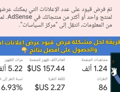 خطوات عملية لحل مشكلة تقييد إعلانات AdSense على موقعك خطوات عملية لحل مشكلة تقييد إعلانات AdSense على موقعك